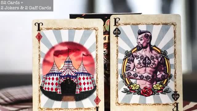 Limited Edition Nostalgic Circus Playing Cards